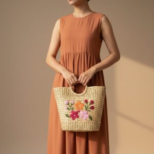 Embroidery LEE handle bag