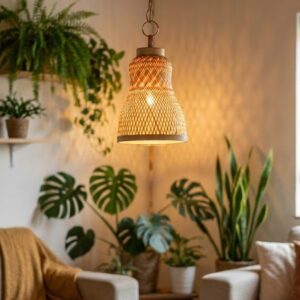 Bamboo nest mic mini lamp